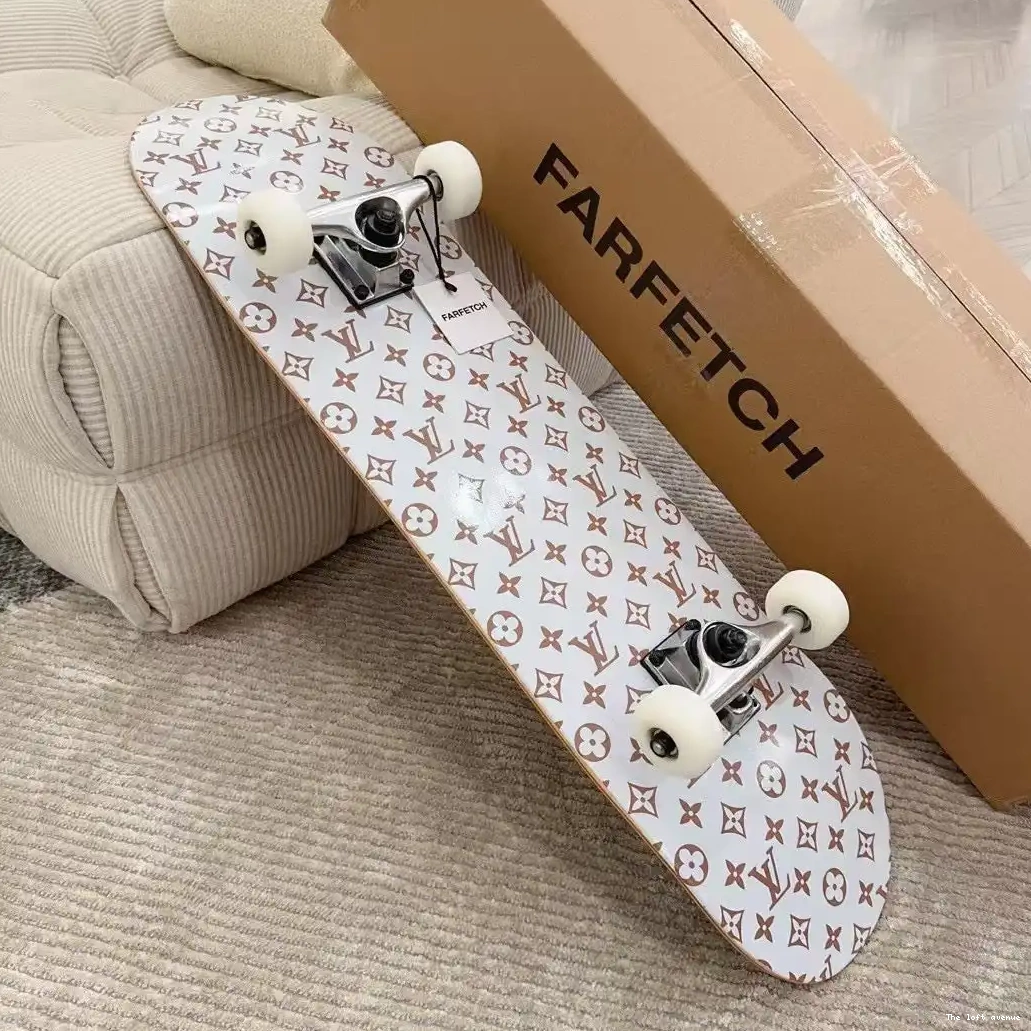 BROWN SKATEBOARD LV MONOGRAM CUSTOM 0506